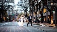 Cody and Reed Wedding_Cody and Reed crossing the street